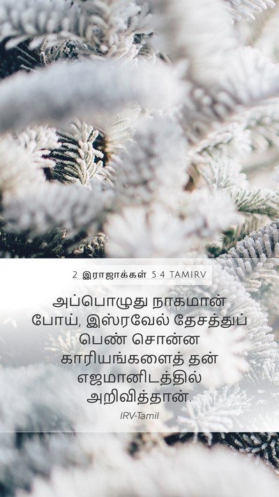 2 இராஜாக்கள் 5:4 TAMIRV Mobile Phone Wallpaper - அப்பொழுது நாகமான் - Mobile Bible Verse Wallpaper