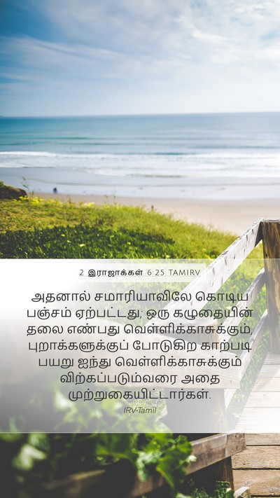 2 இராஜாக்கள் 6:25 TAMIRV Bible Verse Image