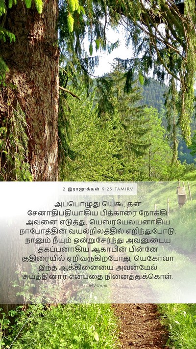 2 இராஜாக்கள் 9:25 TAMIRV Bible Verse Image