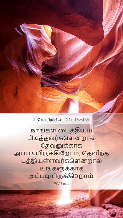 2 கொரிந்தியர் 5:13 TAMIRV Bible Verse Image