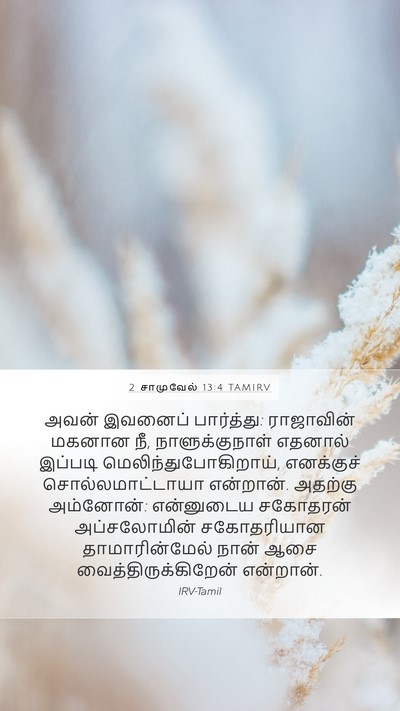2 சாமுவேல் 13:4 TAMIRV Bible Verse Image