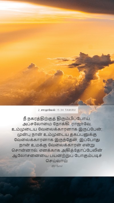 2 சாமுவேல் 15:34 TAMIRV Bible Verse Image