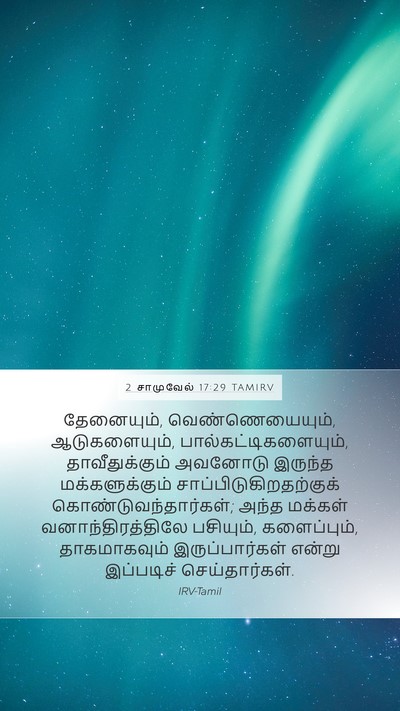 2 சாமுவேல் 17:29 TAMIRV Bible Verse Image
