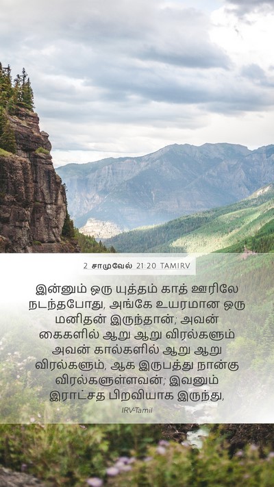 2 சாமுவேல் 21:20 TAMIRV Bible Verse Image