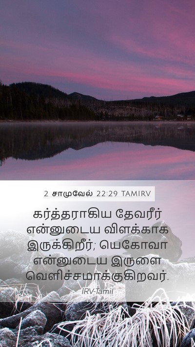 2 சாமுவேல் 22:29 TAMIRV Bible Verse Image