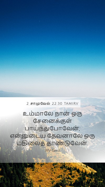 2 சாமுவேல் 22:30 TAMIRV Bible Verse Image