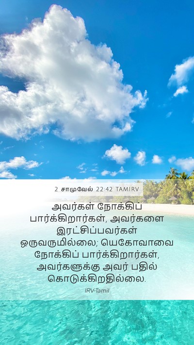 2 சாமுவேல் 22:42 TAMIRV Bible Verse Image