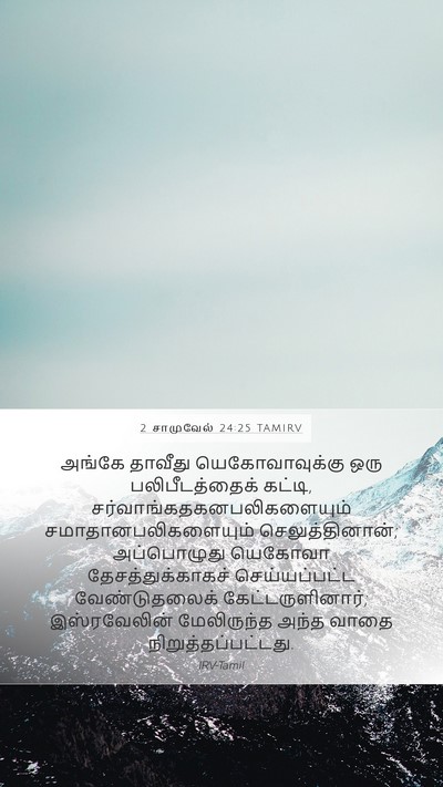 2 சாமுவேல் 24:25 TAMIRV Bible Verse Image