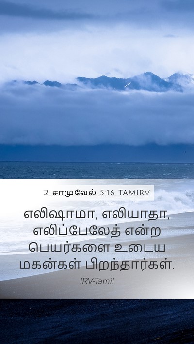 2 சாமுவேல் 5:16 TAMIRV Mobile Phone Wallpaper - எலிஷாமா, எலியாதா, - Mobile Bible Verse Wallpaper