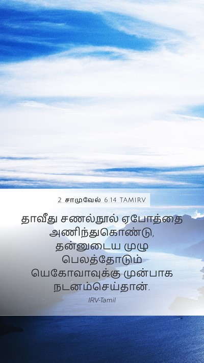2 சாமுவேல் 6:14 TAMIRV Bible Verse Image