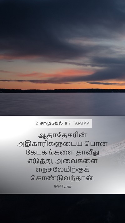 2 சாமுவேல் 8:7 TAMIRV Mobile Phone Wallpaper - ஆதாதேசரின் - Mobile Bible Verse Wallpaper