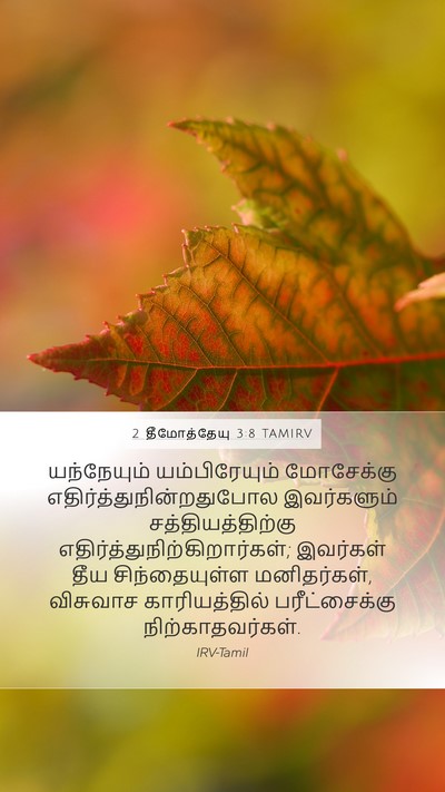 2 தீமோத்தேயு 3:8 TAMIRV Bible Verse Image