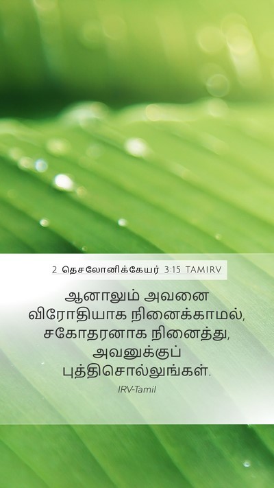 2 தெசலோனிக்கேயர் 3:15 TAMIRV Bible Verse Image