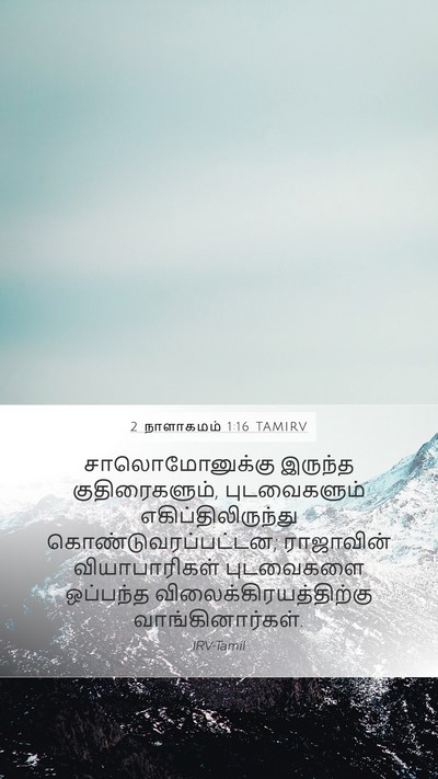 2 நாளாகமம் 1:16 TAMIRV Mobile Phone Wallpaper - சாலொமோனுக்கு - Mobile Bible Verse Wallpaper