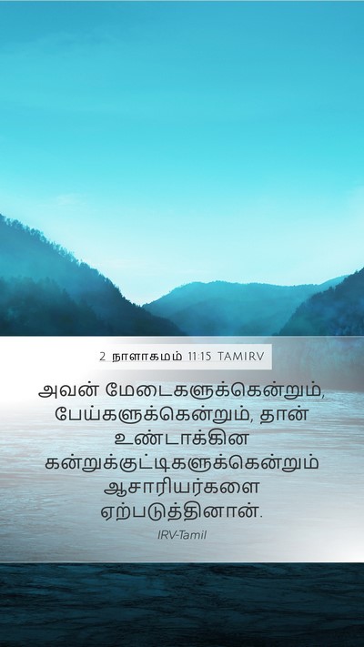 2 நாளாகமம் 11:15 TAMIRV Bible Verse Image