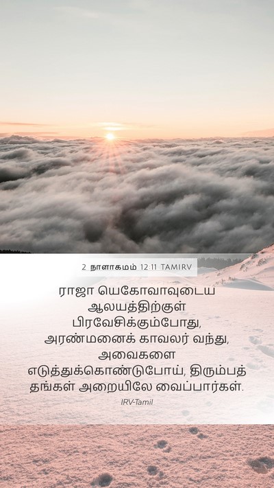 2 நாளாகமம் 12:11 TAMIRV Mobile Phone Wallpaper - ராஜா யெகோவாவுடைய - Mobile Bible Verse Wallpaper