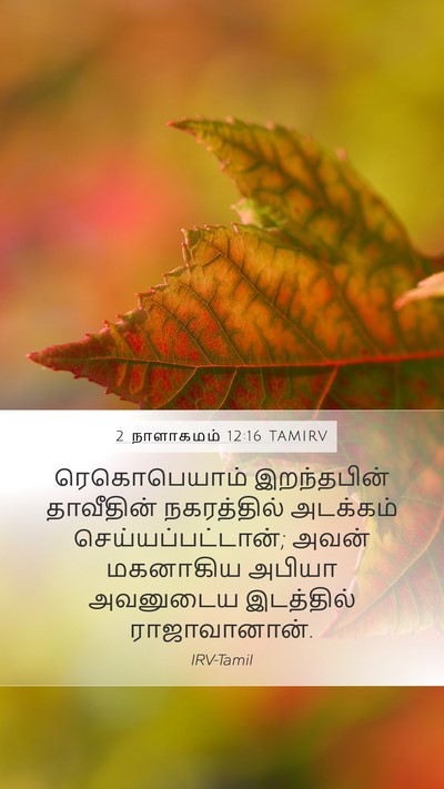 2 நாளாகமம் 12:16 TAMIRV Bible Verse Image