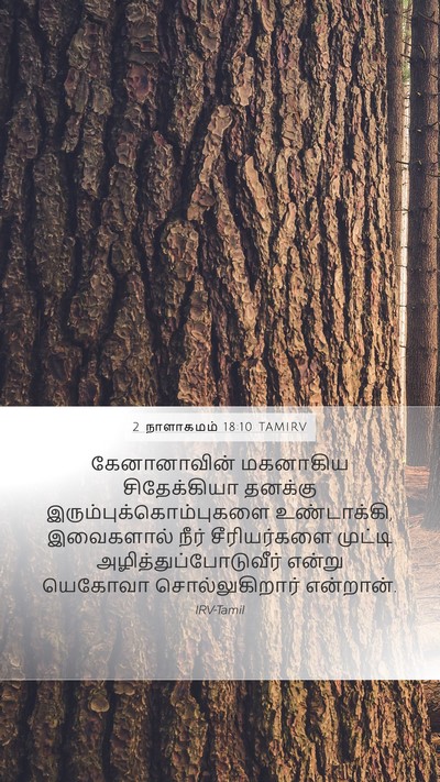 2 நாளாகமம் 18:10 TAMIRV Bible Verse Image
