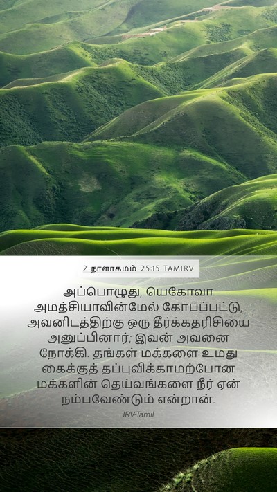 2 நாளாகமம் 25:15 TAMIRV Bible Verse Image