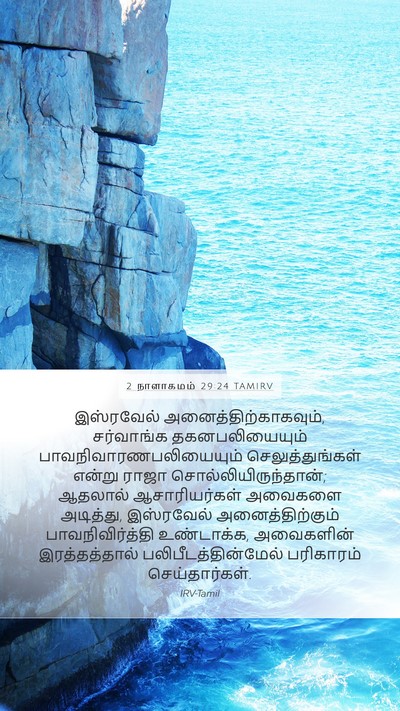 2 நாளாகமம் 29:24 TAMIRV Bible Verse Image