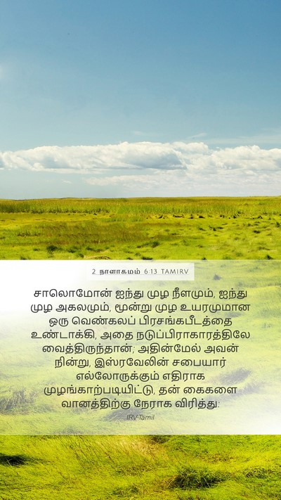 2 நாளாகமம் 6:13 TAMIRV Bible Verse Image