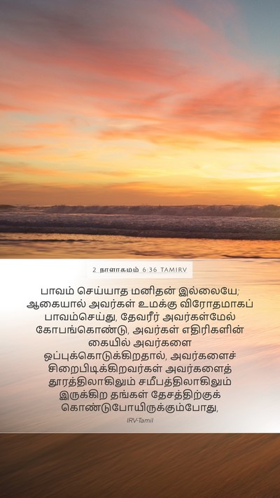 2 நாளாகமம் 6:36 TAMIRV Bible Verse Image