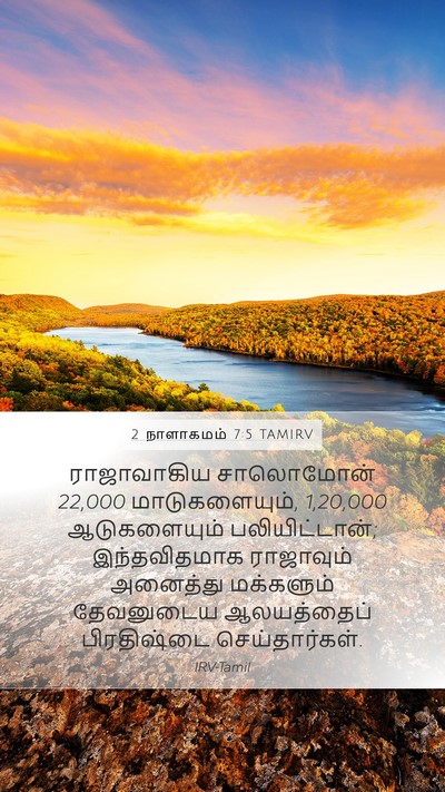 2 நாளாகமம் 7:5 TAMIRV Bible Verse Image