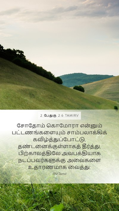2 பேதுரு 2:6 TAMIRV Bible Verse Image