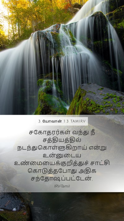 3 யோவான் 1:3 TAMIRV Bible Verse Image