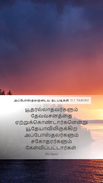 அப்போஸ்தலருடைய நடபடிகள் 11:1 TAMIRV Mobile Phone Wallpaper -  - Mobile Bible Verse Wallpaper
