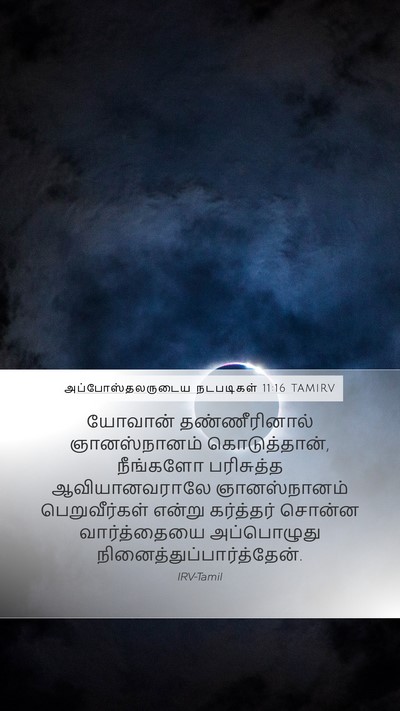 அப்போஸ்தலருடைய நடபடிகள் 11:16 TAMIRV Bible Verse Image