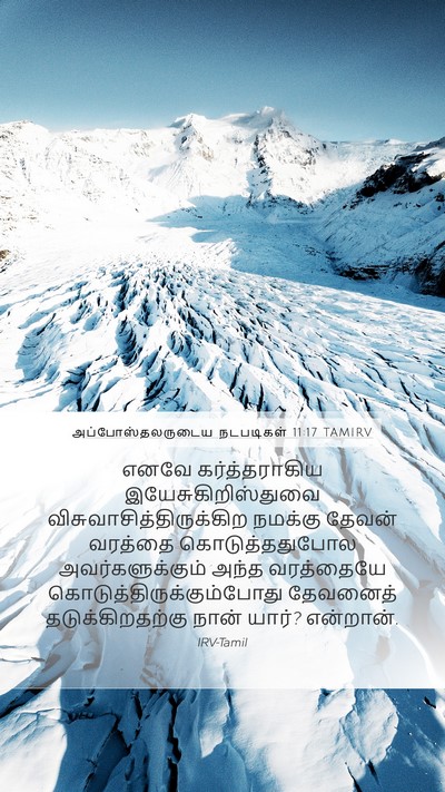 அப்போஸ்தலருடைய நடபடிகள் 11:17 TAMIRV Bible Verse Image