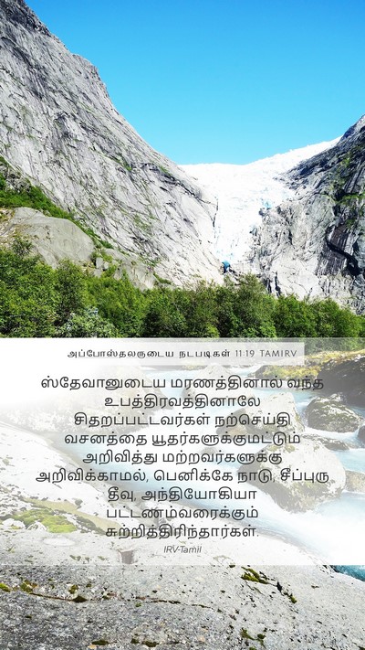 அப்போஸ்தலருடைய நடபடிகள் 11:19 TAMIRV Bible Verse Image