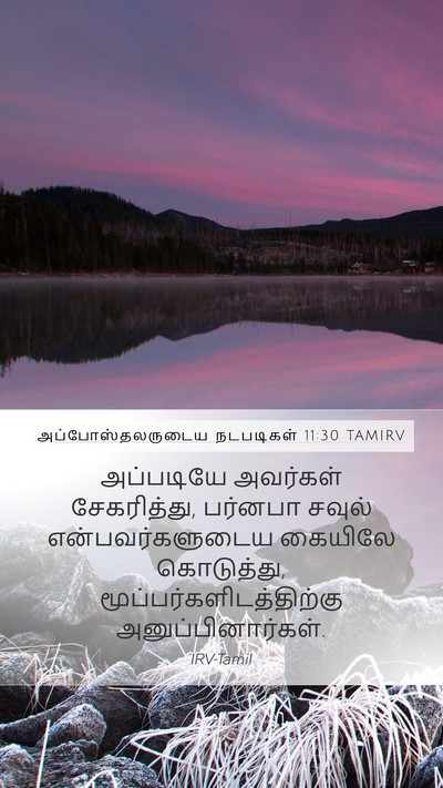 அப்போஸ்தலருடைய நடபடிகள் 11:30 TAMIRV Bible Verse Image
