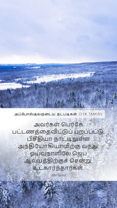 அப்போஸ்தலருடைய நடபடிகள் 13:14 TAMIRV Bible Verse Image