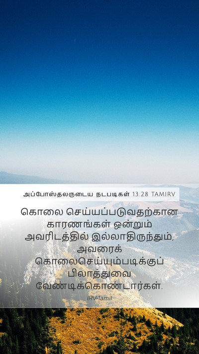 அப்போஸ்தலருடைய நடபடிகள் 13:28 TAMIRV Bible Verse Image