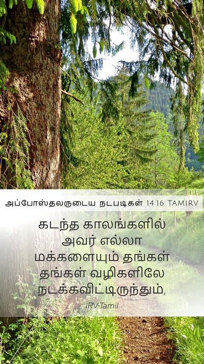 அப்போஸ்தலருடைய நடபடிகள் 14:16 TAMIRV Bible Verse Image