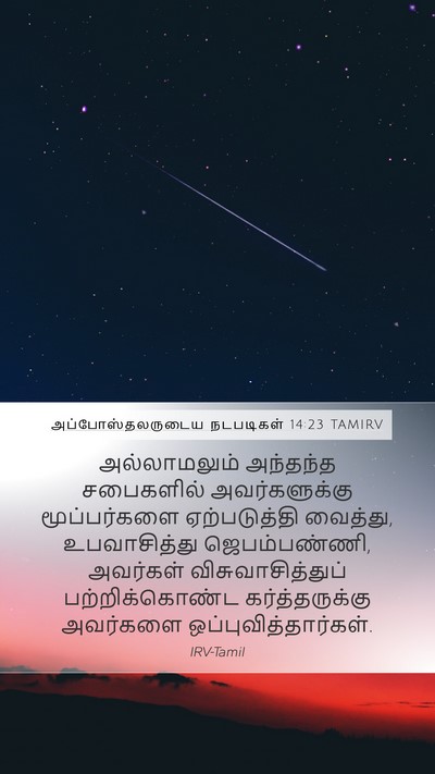 அப்போஸ்தலருடைய நடபடிகள் 14:23 TAMIRV Bible Verse Image