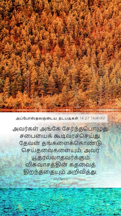 அப்போஸ்தலருடைய நடபடிகள் 14:27 TAMIRV Bible Verse Image