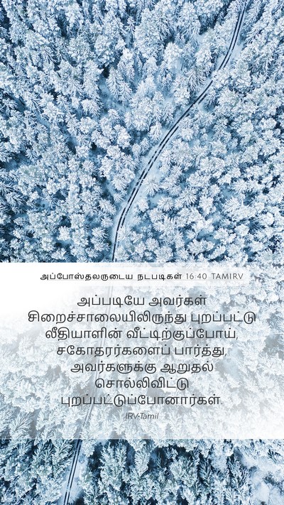 அப்போஸ்தலருடைய நடபடிகள் 16:40 TAMIRV Bible Verse Image