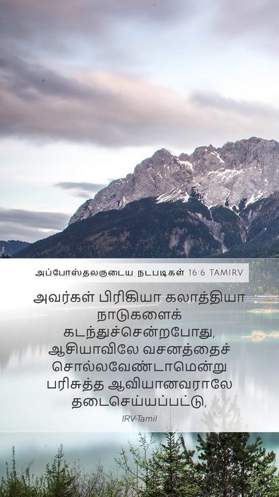 அப்போஸ்தலருடைய நடபடிகள் 16:6 TAMIRV Bible Verse Image
