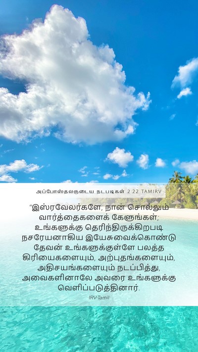 அப்போஸ்தலருடைய நடபடிகள் 2:22 TAMIRV Bible Verse Image