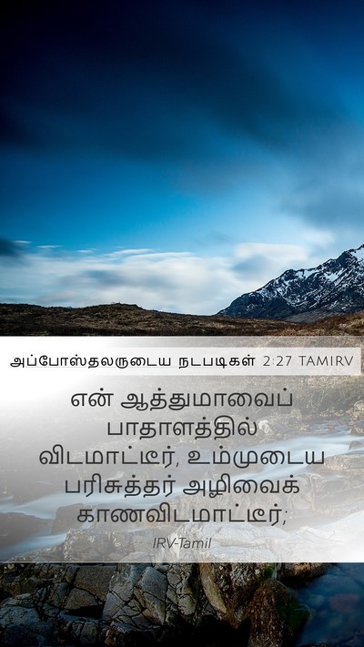 அப்போஸ்தலருடைய நடபடிகள் 2:27 TAMIRV Bible Verse Image