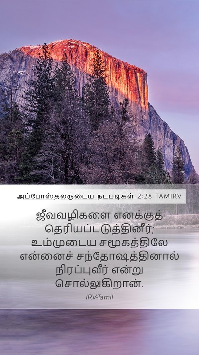அப்போஸ்தலருடைய நடபடிகள் 2:28 TAMIRV Bible Verse Image