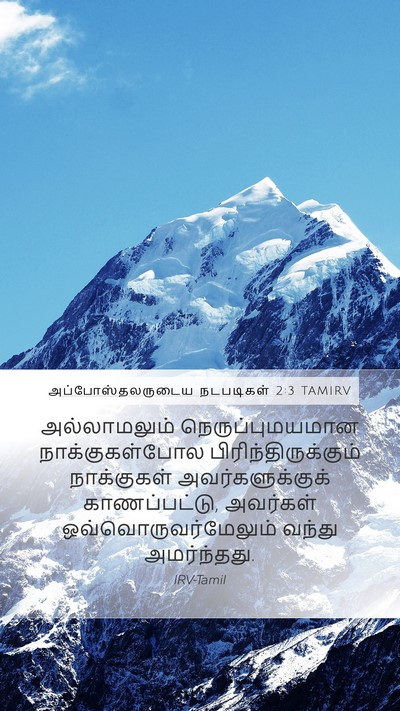 அப்போஸ்தலருடைய நடபடிகள் 2:3 TAMIRV Bible Verse Image