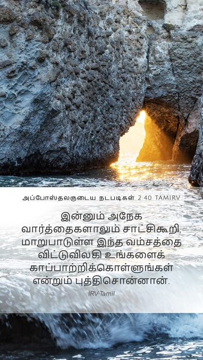 அப்போஸ்தலருடைய நடபடிகள் 2:40 TAMIRV Bible Verse Image