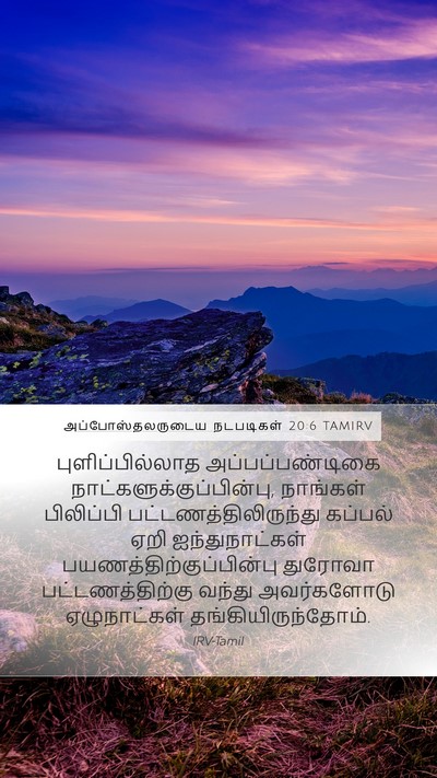 அப்போஸ்தலருடைய நடபடிகள் 20:6 TAMIRV Bible Verse Image
