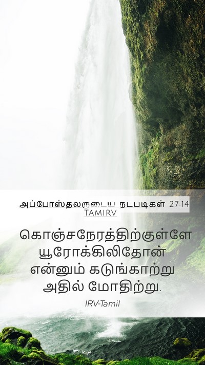 அப்போஸ்தலருடைய நடபடிகள் 27:14 TAMIRV Bible Verse Image