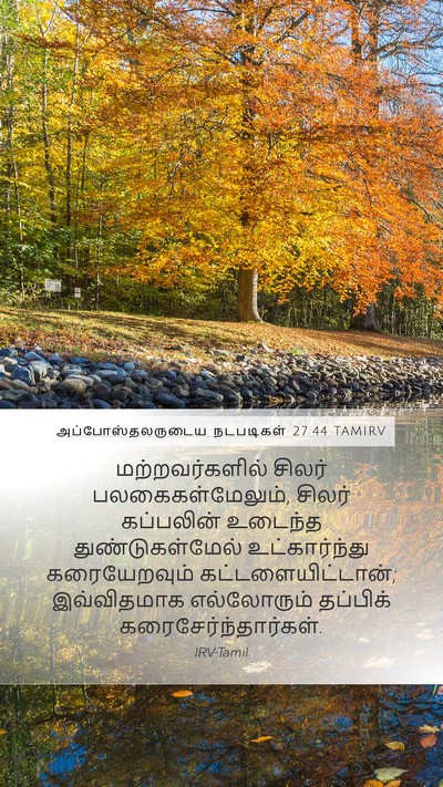 அப்போஸ்தலருடைய நடபடிகள் 27:44 TAMIRV Bible Verse Image