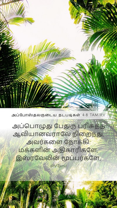 அப்போஸ்தலருடைய நடபடிகள் 4:8 TAMIRV Bible Verse Image